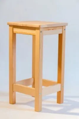 Produktbild von Blumenhocker Hocker Beistelltisch kernbuche massiv H 55 cm