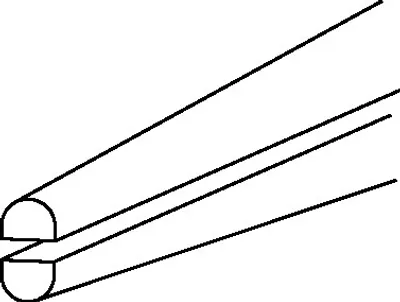 Immagine prodotto di Knipex Flachrundzange mit Schneide (Radiozange) (25 01 160)