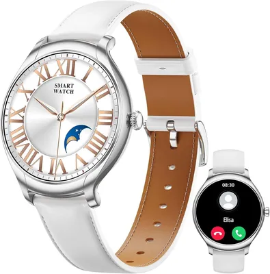 Produktbild von BOALZETD Damen Smartwatch 1.39" HD Telefonfunktion 100+ Sportmodi Herz /SpO2 /Schlafmonitor Zyklustracking Fitnessuhr Android iOS