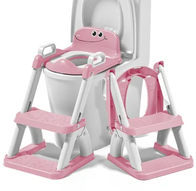 Produktbild von Faltbarer Toilettentrainer mit Leiter für Kleinkinder - Sicher und Praktisch