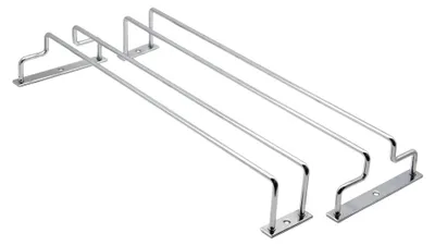 Weinglashalter unter Schrank, Chrom, 35 cm, 2 Stück