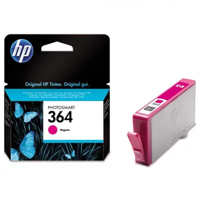 Produktbild von HP 364 Magenta Original Druckerpatrone, Standardertrag, Magenta, Tinte auf Farbstoffbasis, 1 Stück(e), 300 Seiten