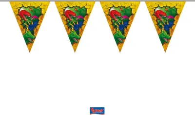 Produktbild von Folat 61857, Fahnenbanner, Kunststoff, Mehrfarbig, Muster, Party, 6000 mm