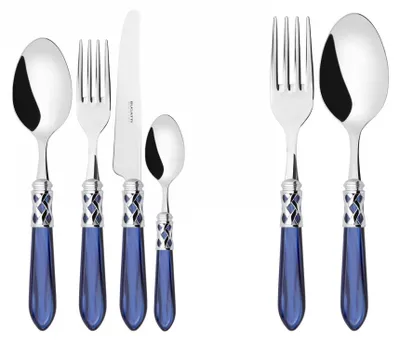 Immagine prodotto di ALADDIN Ghiera Cromata, Posate Set 50 pz, Scatola Gallery, Casa Bugatti