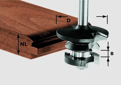 Produktbild von Festool Konterprofilfräser Feder HW S8 D43/21 A/KL