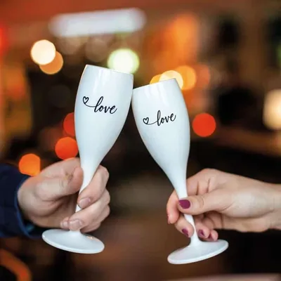 Produktbild von Koziol CHEERS NO. 1 LOVE Superglas - 2er-Set