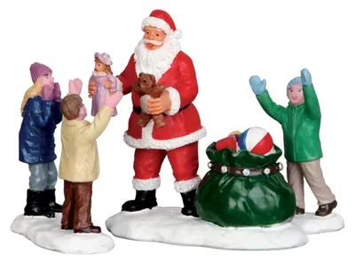 Productafbeelding van Kerstfiguur Its Santa set of 3 LEMAX