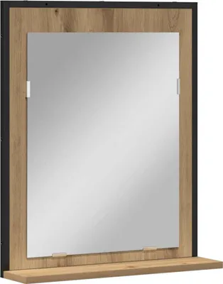 Obrázok produktu pre vidaXL Zrkadlo Artisan dub 50 x 12 x 60 cm sklo a umelé drevo