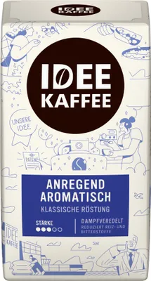 Obrázok produktu pre Idee Káva Classic s jemnou príchuťou mletá s kofeínom 500g