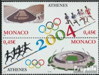 Produktbild von Briefmarken Monaco 2004 Mi 2691-2692 Paar (kompl.Ausg.) postfrisch Olympische Sommerspiele04 Athen