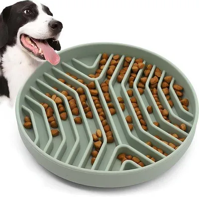 Produktbild von Langsames Futterteller für Hunde, Anti-Verschluck-Design, Gesund