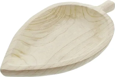 Produktbild von Schale 'Wood' in Blattform aus Paulownia-Holz