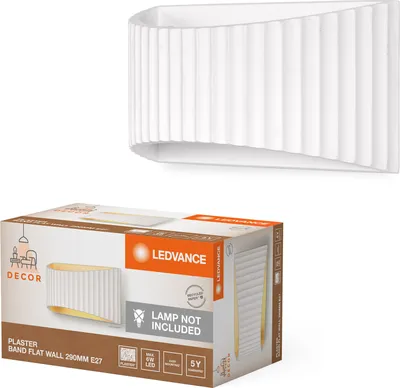 Immagine prodotto di LEDVANCE Decor Fascia di intonaco per pareti piatte 290 1XE27 Bianco