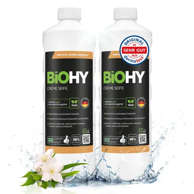 Immagine prodotto di Sapone in crema BiOHY 100% vegan, contenuto: confezione da 2 pezzi