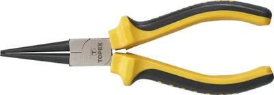 Produktbild von TOPEX Zange rund 160 mm, Zweikomponentengriff, CS-Stahl