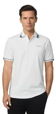 Zdjęcie produktu dla Hackett City Tip – koszulka polo z krótkim rękawem, biała, rozmiar M, męska, biała, M