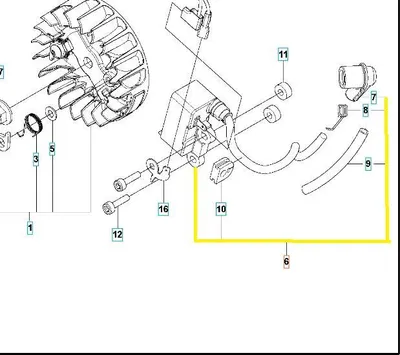 Image de Module d'allumage complet de la tronçonneuse Husqvarna T525 587874902