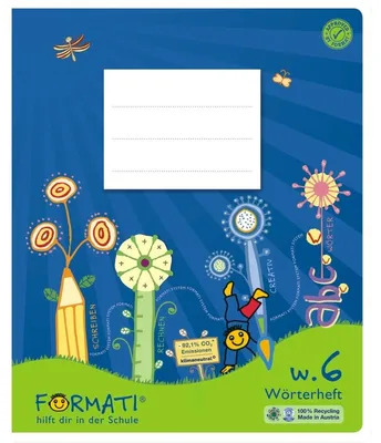 Produktbild von Formati 060551056 Creativheft Quart W.6 - 20 Blatt 80g/qm Wolkenfelder + 10mm liniert