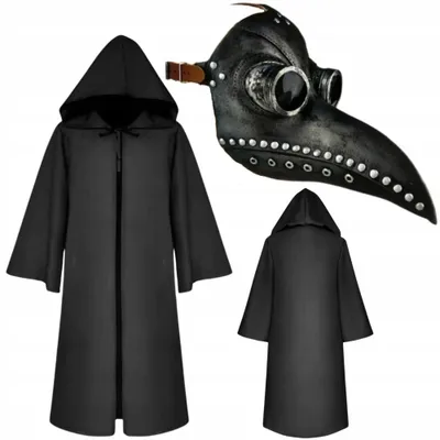 Obrázek produktu pro Kostým Morový doktor morová maska havran maska Morový doktor Halloween karneval M/L