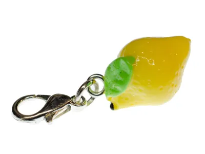 Produktbild von Zitrone Charm Zipper Pull Anhänger Bettelanhänger Miniblings Frucht Obst Früchte