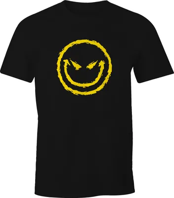 Produktbild von Herren T-Shirt - Evil Bad Emoji - Fun Shirt Comfort Fit MoonWorks® XL