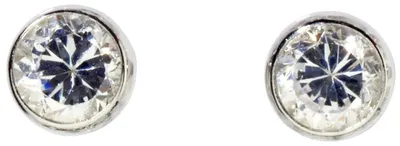 Produktbild von Miamar SMO10 Damen Silber Ohrstecker Weiß