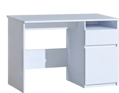 Produktbild von Minio, Schreibtisch "ARCCA 7", mit Stauraum, Weiße Farbe