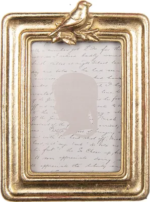 Image de Clayre & Eef Cadre photo 6x9 cm Plastique doré