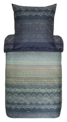 Produktbild von Bassetti Baumwollsatin-Bettwäsche-Garnitur BRUNELLESCHI Farbe GRÜN V4 Größe 135x200+80x80