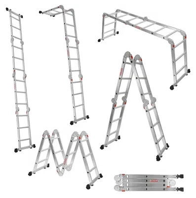 Immagine prodotto di Scale in alluminio pieghevole WERKBERG 4x3 antiscivolo