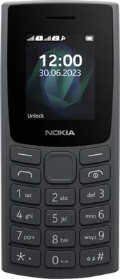 Produktbild von Nokia 105 2G Edition 2023 (Dual-SIM, 1,77" Display, 1000 mAh Akku, 32MB, 3.5mm Kopfhöreranschluss, FM Radio) Charcoal