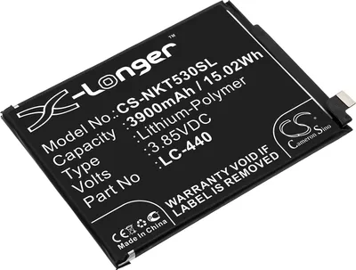 Immagine prodotto di TECHTEK Batteria compatibile con [Nokia] Nokia 5.3, TA-1234 sostituisce LC-440