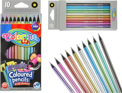 A collage of colored pencils and their packaging.