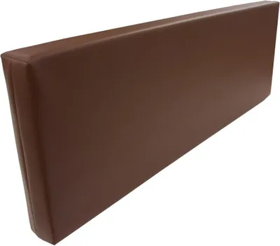 Produktbild von Rueckenlehne - Rueckenkissen für Palettenkissen (120x43x10cm (Nuß) MATRATZEN KISSEN Mit Kunstleder flammhemmend MVSS 302 - UV stabilisiert - SCHAUMSTOFF FÜR EUROPALETTEN Kissen