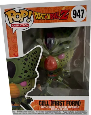Zdjęcie produktu dla Funko Pop! Animation, Dragon Ball Z, Cell (First Form), figurka winylowa, figurka kolekcjonerska, figurka-zabawka, 947