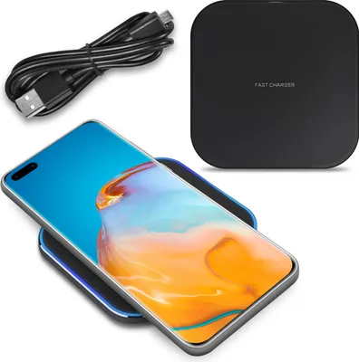 Produktbild von Wireless Qi Ladestation für Huawei P40 Pro Charger Induktives Ladegerät Kabellos