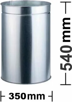 Produktbild von WESCO® Metall-Einsatzeimer verzinkt zu Pushboy 50 ltr.