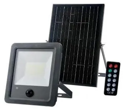 Immagine prodotto di CASAYA, faretto LED angolare, con pannello solare da 12W, colore nero, modello 997427