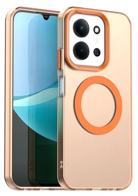 Produktbild von Für Xiaomi Redmi 15C 5G / 4G Candy Design Magsafe Hybrid TPU Schutz Hülle Orange