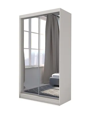 Image de BEAUTYSOFA armoire à portes coulissantes DEBRA 120 cm - armoire à tiroirs et miroir (cachemire)