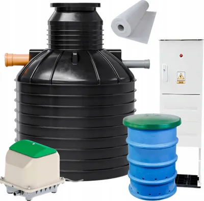 Produktbild von JFC SBR Kleinkläranlage HYDRO H2 3400L - Komplett-Set mit Sickerschacht
