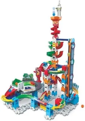 Image de Circuit de Billes VTECH Marble Rush Super Sky Tower Set XL300E, 143 Pièces, 4 Ans et Plus