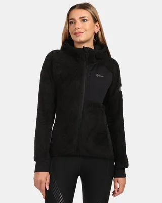 Produktbild von Kuscheliger Damen-Fleece-Kapuzenpullover Kilpi NORKA-W, SCHWARZ, Größe 38