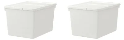 Produktbild von IKEA SOCKERBIT Aufbewahrungsbox mit Deckel – Weiß