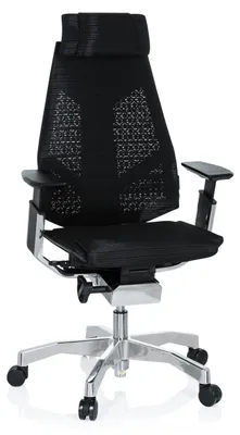 Ergonomischer Bürostuhl GENIDIA PRO, Netz, schwarz