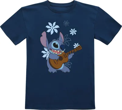 Produktbild von Lilo & Stitch T-Shirt Uni Kids - Rainbow blau 152