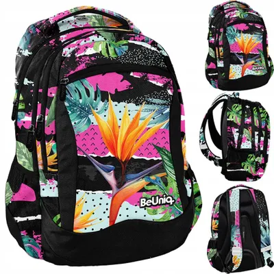 Produktbild von Paso Schulrucksack für Mädchen, Strelicia Blumen