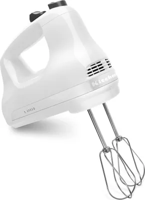 Obrázok produktu pre KitchenAid 5KHM5110EWH, Ručný mixér, Biela, Miešanie, 1,6 m, 1000 ot/min, Tlačidlá