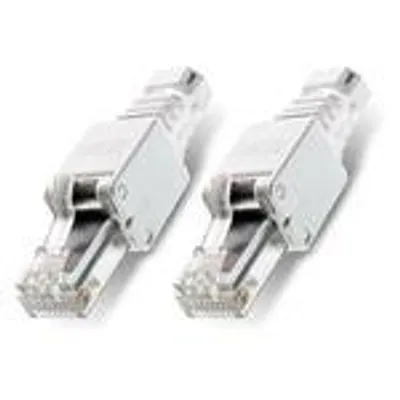 Produktbild von 2x Netzwerkstecker CAT6A RJ45 Werkzeuglose Montage CAT7 CAT6 CAT5 Netzwerk Kabel