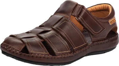 Produktbild von Pikolinos Herren Sandale geschlossen Leder Klettverschluss Tarifa 06J-5433, Größe:43 EU, Farbe:Mehrfarbig